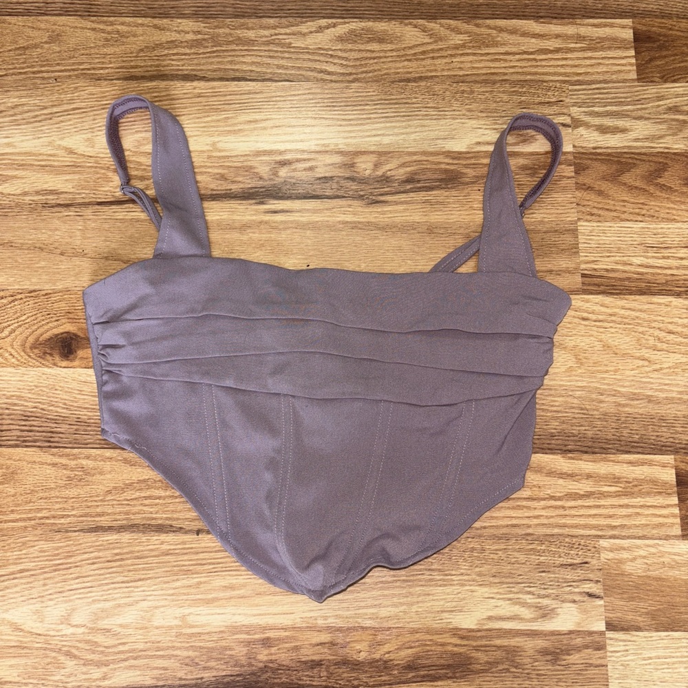 Purple corset top
